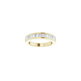 1/2 ct tw Channel-Set Lab Grown Anniversary Band in 14K White Gol... - view 3