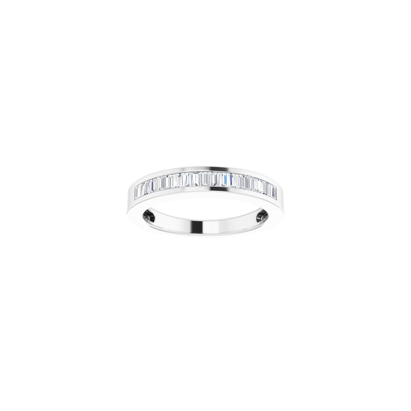1/3 ct tw Channel-Set Lab Grown Anniversary Band in 14K White Gol... - view 3