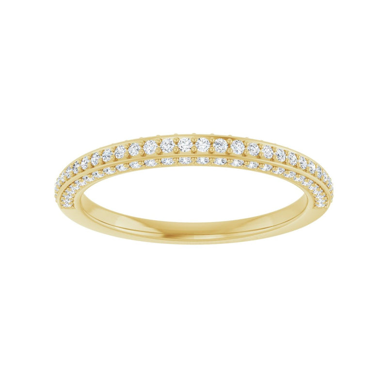 1/2 ct tw Diamond Lab Grown Anniversary Band in 14K White Gold... - view 3