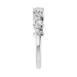 3/4 ct tw Diamond Lab Grown Anniversary Band in 14K White Gold... - view 4