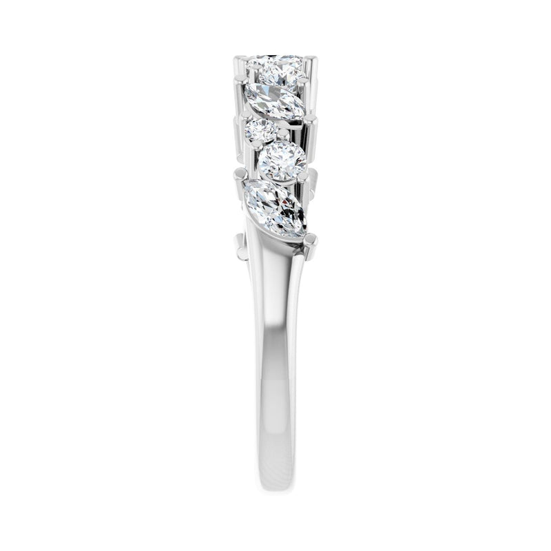 3/4 ct tw Diamond Lab Grown Anniversary Band in 14K White Gold... - view 4