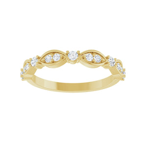1/3 ct tw Diamond Lab Grown Anniversary Band in 14K White Gold... - view 3