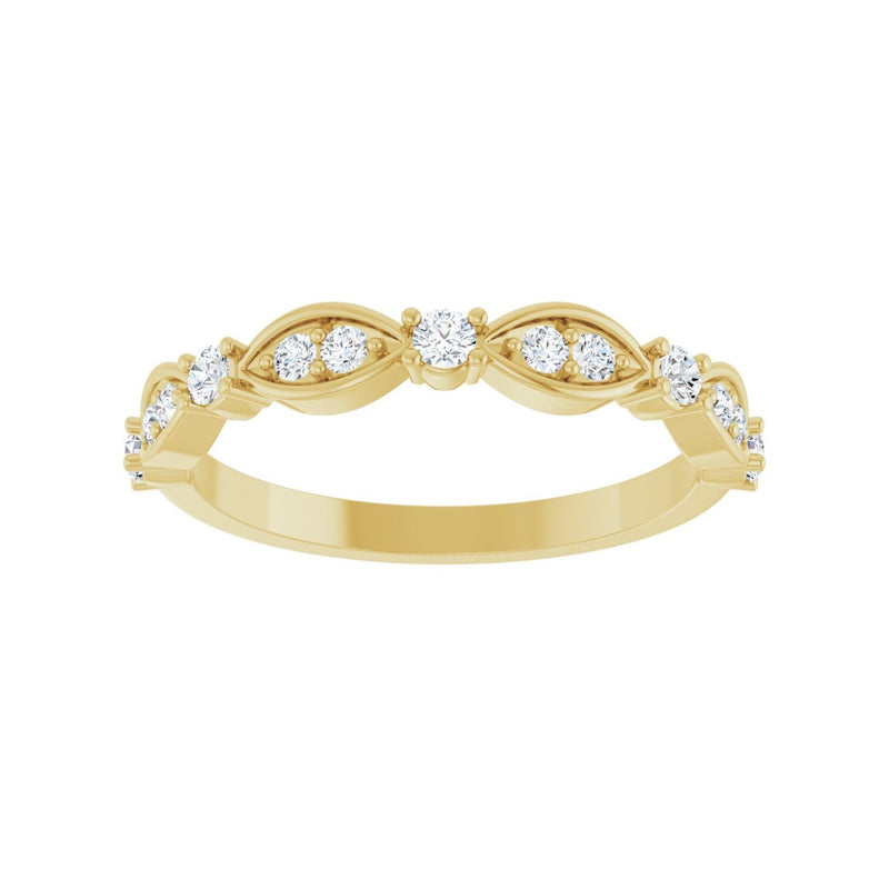 1/3 ct tw Diamond Lab Grown Anniversary Band in 14K White Gold... - view 3