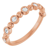 The Ocean — Bezel Anniversary Band - Rose