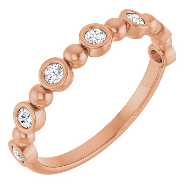The Ocean — Bezel Anniversary Band - Rose