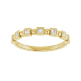 1 1/8 ct tw Bezel Lab Grown Anniversary Band in 14K White Gold... - view 3