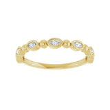 1/3 ct tw Bezel Lab Grown Anniversary Band in 14K White Gold... - view 3