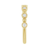 1/2 ct tw Bezel Lab Grown Anniversary Band in 14K White Gold... - view 4