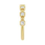 1 1/8 ct tw Bezel Lab Grown Anniversary Band in 14K White Gold... - view 4