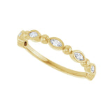1/3 ct tw Bezel Lab Grown Anniversary Band in 14K White Gold... - view 5