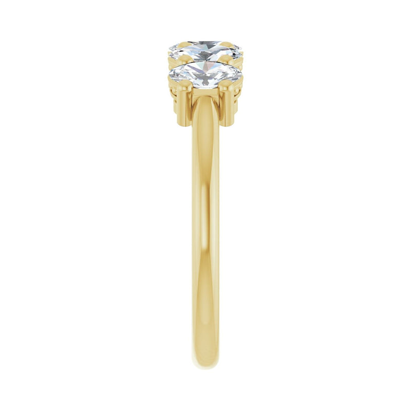1 7/8 ct tw Five-Stone Lab Grown Anniversary Band in 14K White Go... - view 4