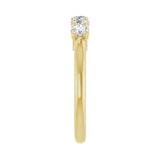 1/2 ct tw Five-Stone Lab Grown Anniversary Band in 14K White Gold... - view 4