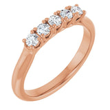 The Tara — Five-Stone Anniversary Band - Rose