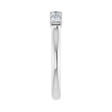 1 ct tw Five-Stone Lab Grown Anniversary Band in 14K White Gold... - view 4