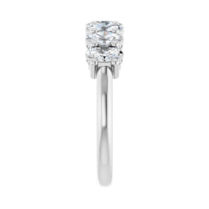 1 1/2 ct tw Diamond Lab Grown Anniversary Band in 14K White Gold... - view 4