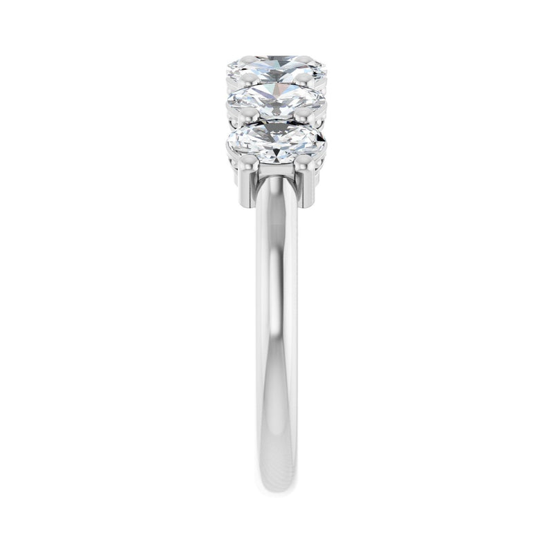 1 1/2 ct tw Diamond Lab Grown Anniversary Band in 14K White Gold... - view 4