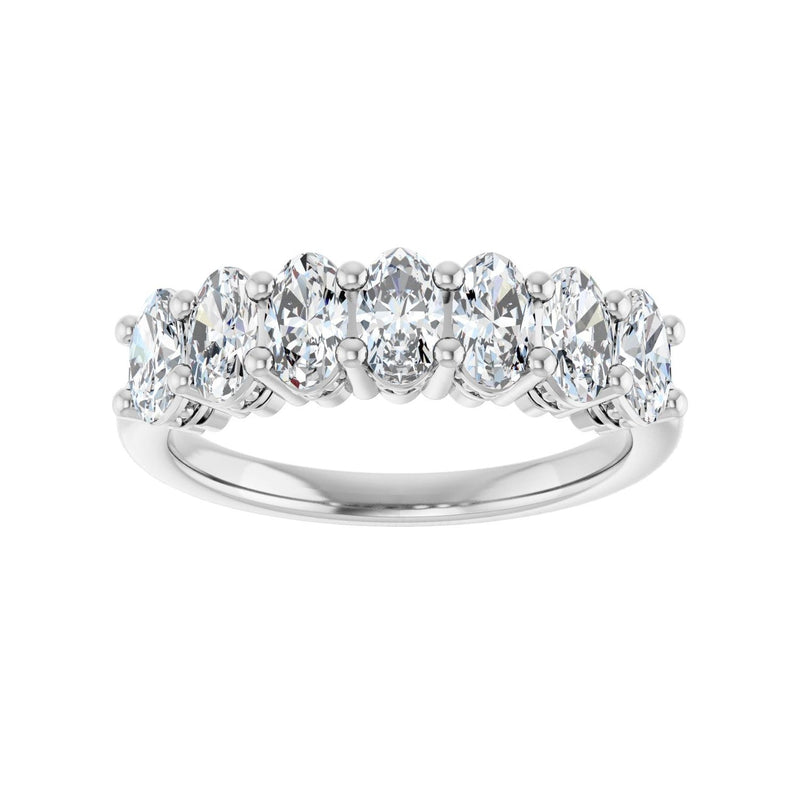 1 1/2 ct tw Diamond Lab Grown Anniversary Band in 14K White Gold... - view 3