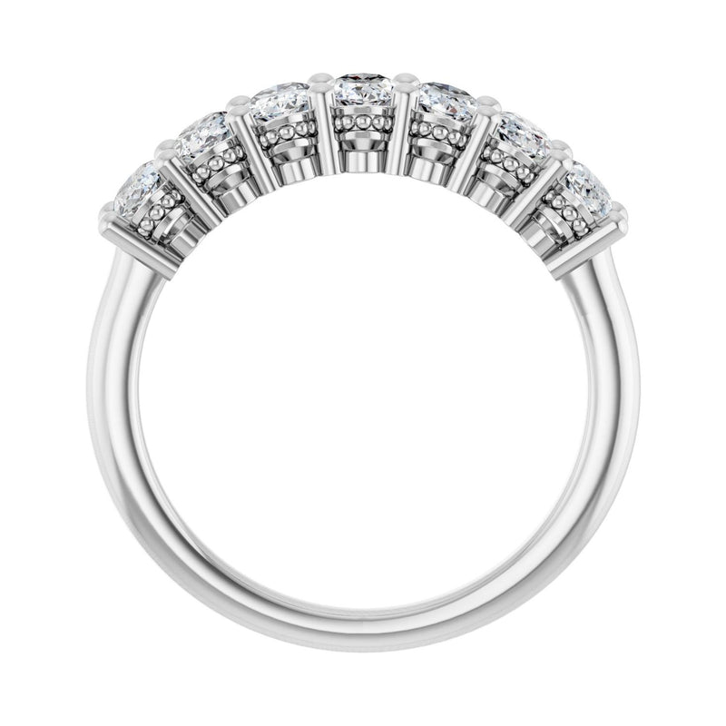 1 1/2 ct tw Diamond Lab Grown Anniversary Band in 14K White Gold... - view 2