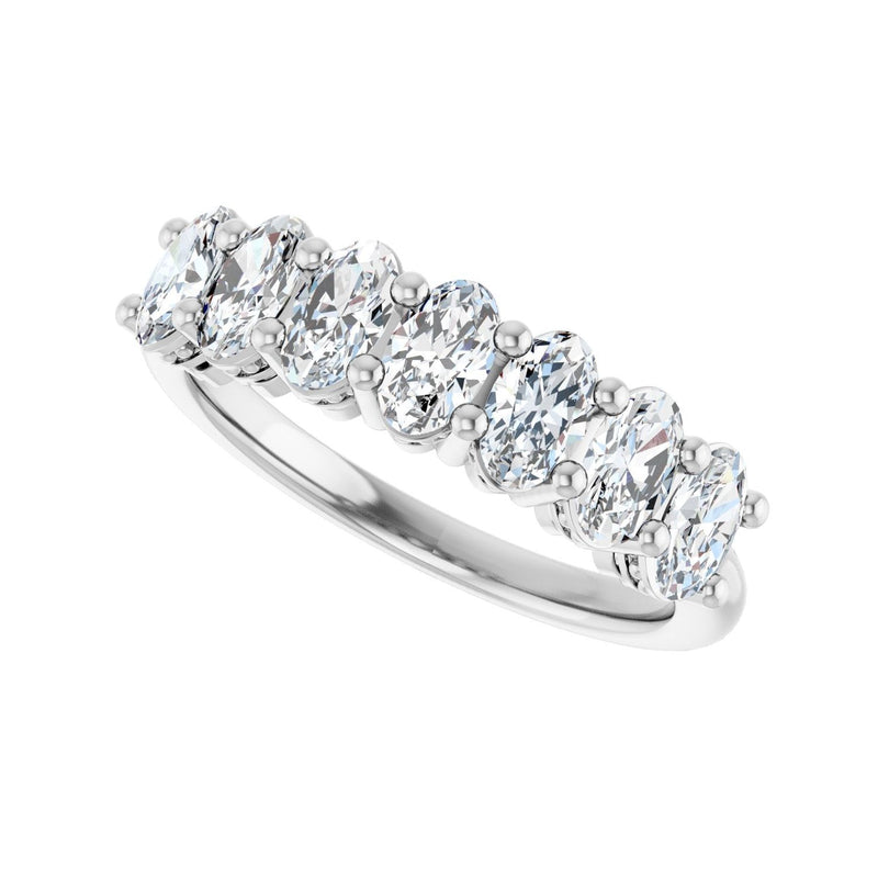 1 1/2 ct tw Diamond Lab Grown Anniversary Band in 14K White Gold... - view 5