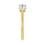 1 ct tw Five-Stone Lab Grown Anniversary Band in 14K White Gold... - view 4