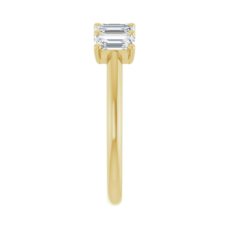 1 1/2 ct tw Five-Stone Lab Grown Anniversary Band in 14K White Go... - view 4