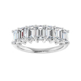2 1/2 ct tw Diamond Lab Grown Anniversary Band in 14K White Gold... - view 3