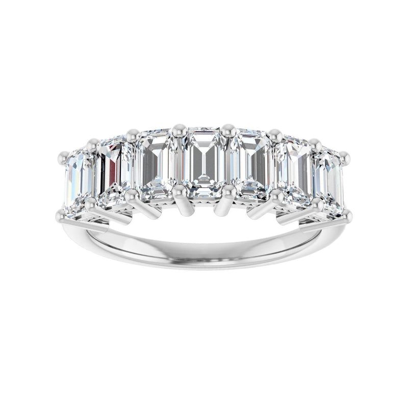 2 1/2 ct tw Diamond Lab Grown Anniversary Band in 14K White Gold... - view 3