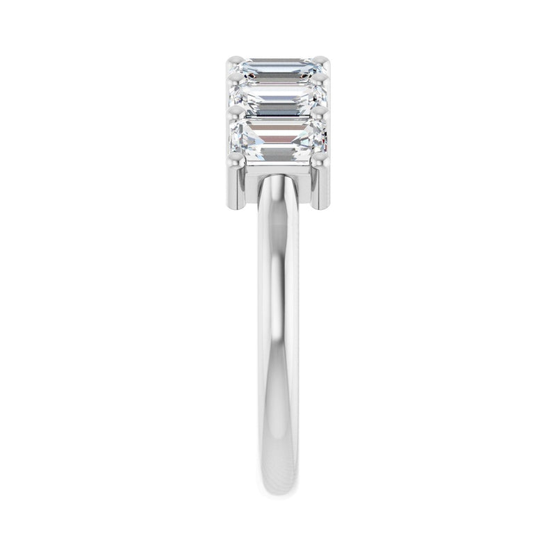 2 1/2 ct tw Diamond Lab Grown Anniversary Band in 14K White Gold... - view 4