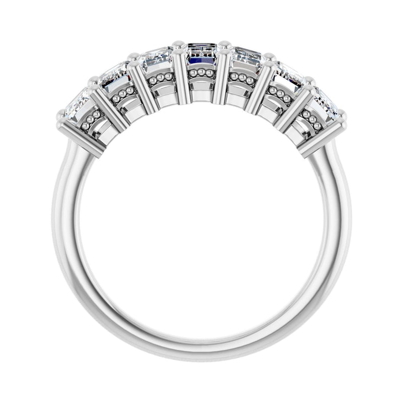 2 1/2 ct tw Diamond Lab Grown Anniversary Band in 14K White Gold... - view 2