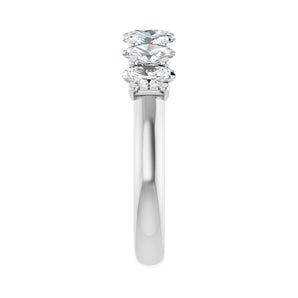 1 1/2 ct tw Diamond Lab Grown Anniversary Band in 14K White Gold... - view 4