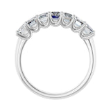 2 1/6 ct tw Diamond Lab Grown Anniversary Band in 14K White Gold... - view 2