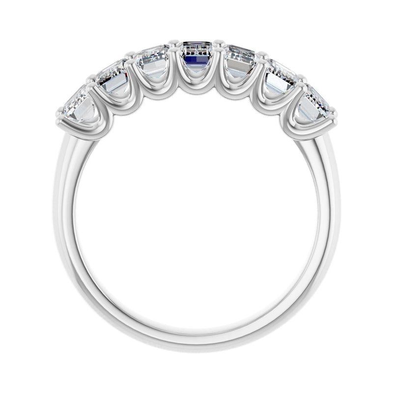 2 1/6 ct tw Diamond Lab Grown Anniversary Band in 14K White Gold... - view 2
