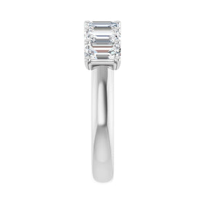 2 1/6 ct tw Diamond Lab Grown Anniversary Band in 14K White Gold... - view 4