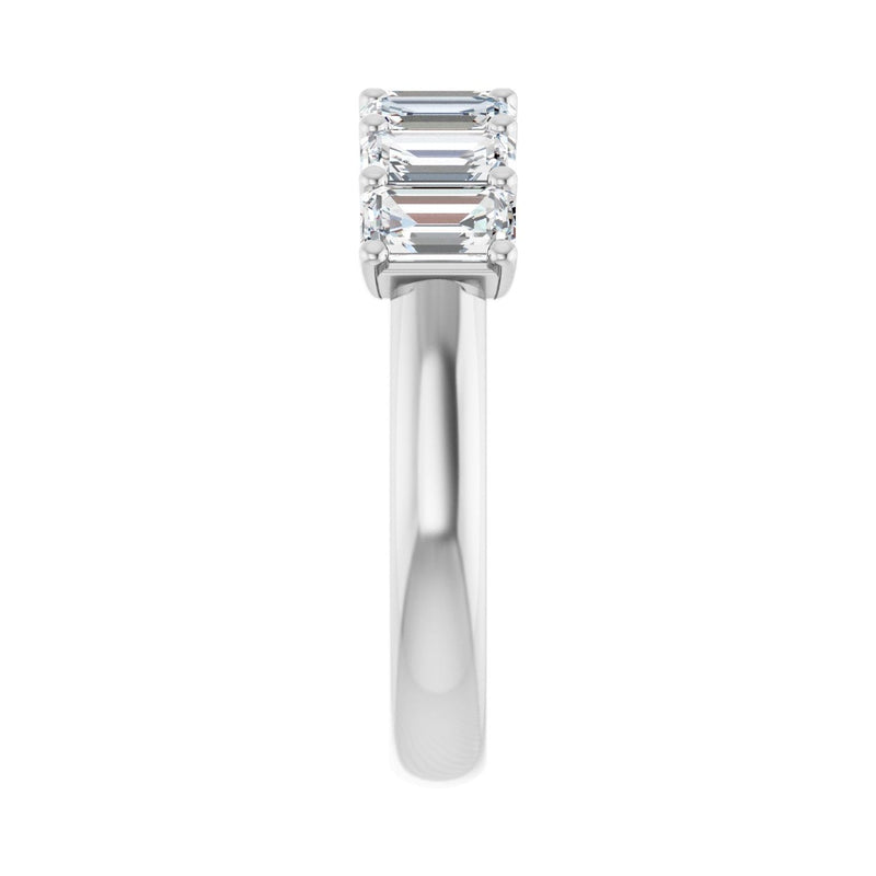 2 1/6 ct tw Diamond Lab Grown Anniversary Band in 14K White Gold... - view 4