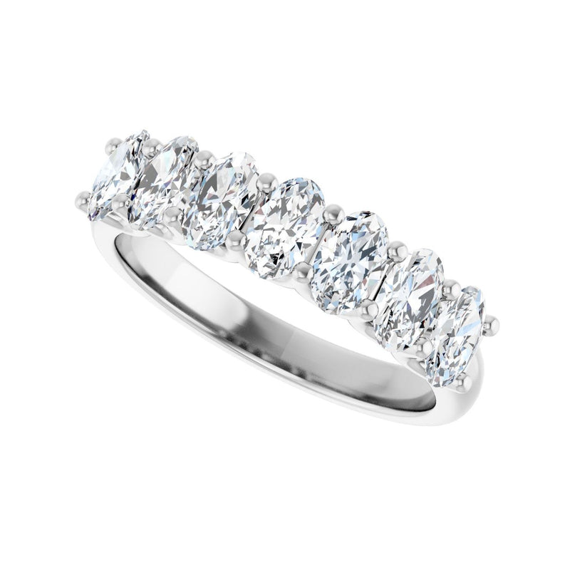 1 1/2 ct tw Diamond Lab Grown Anniversary Band in 14K White Gold... - view 5