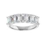 2 1/6 ct tw Diamond Lab Grown Anniversary Band in 14K White Gold... - view 3