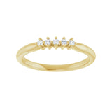 7 ct tw Five-Stone Lab Grown Anniversary Band in 14K White Gold... - view 3