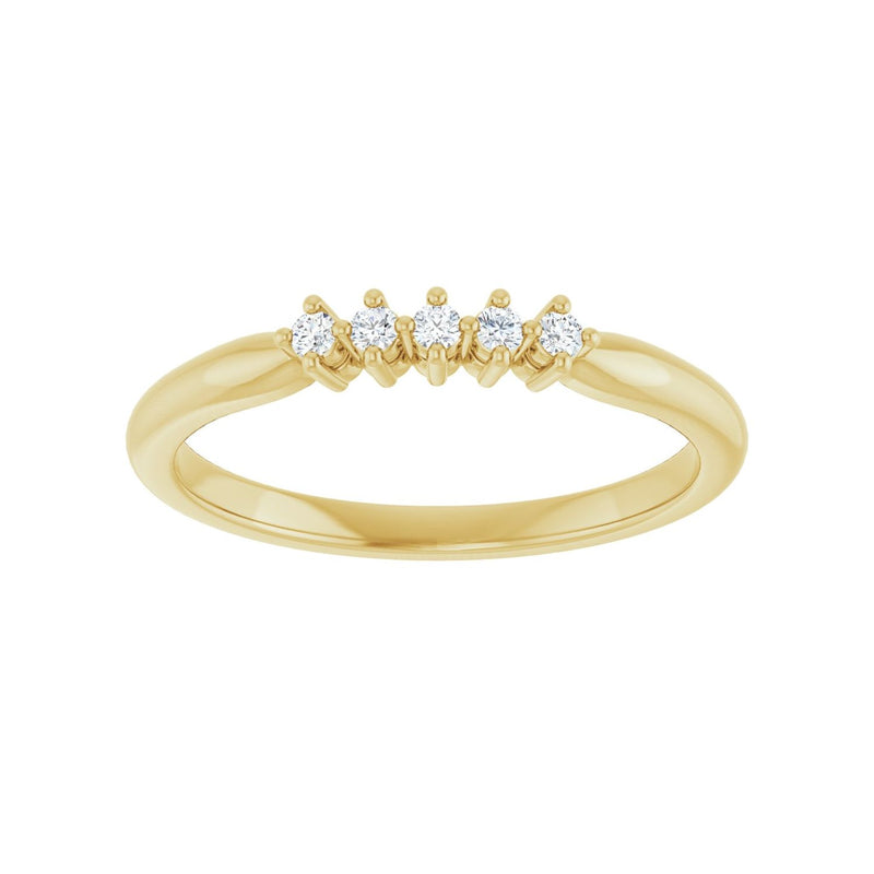 7 ct tw Five-Stone Lab Grown Anniversary Band in 14K White Gold... - view 3