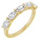 The Aria — Five-Stone Anniversary Band - Yellow