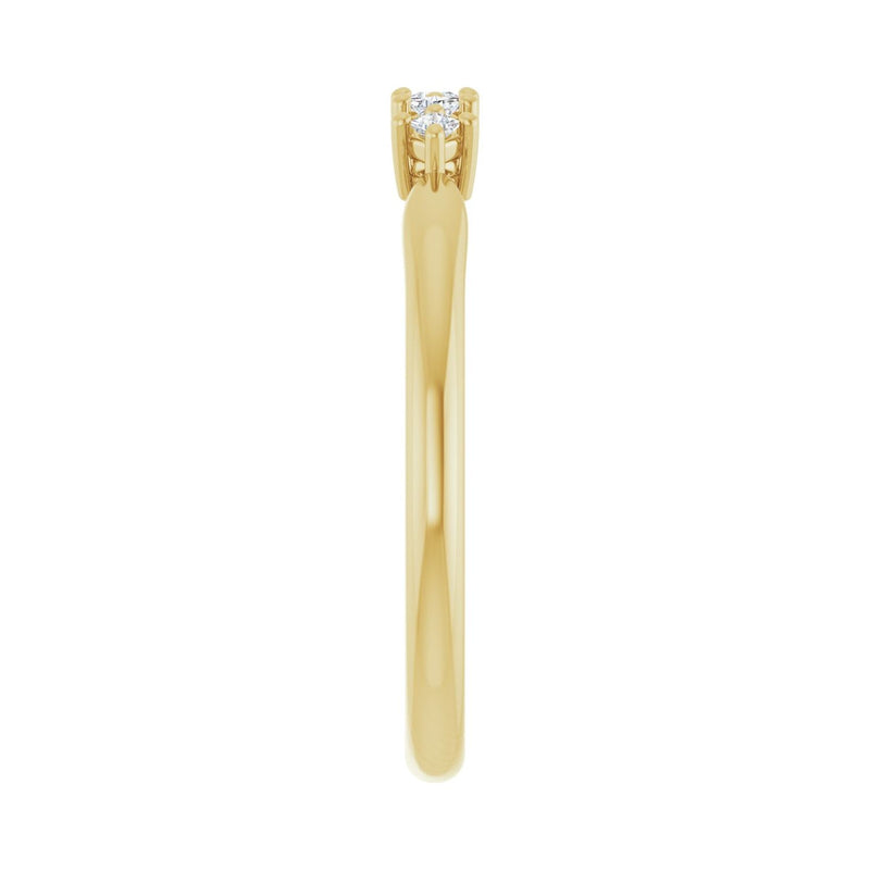7 ct tw Five-Stone Lab Grown Anniversary Band in 14K White Gold... - view 4