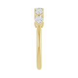 1 ct tw Five-Stone Lab Grown Anniversary Band in 14K White Gold... - view 4