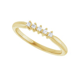 7 ct tw Five-Stone Lab Grown Anniversary Band in 14K White Gold... - view 5