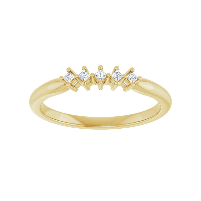 7 ct tw Five-Stone Lab Grown Anniversary Band in 14K White Gold... - view 3