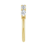 1 ct tw Five-Stone Lab Grown Anniversary Band in 14K White Gold... - view 4