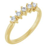 The Elia — Five-Stone Anniversary Band - Yellow