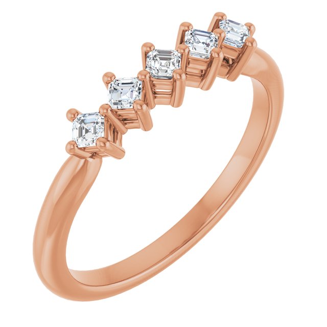 The Elia — Five-Stone Anniversary Band - Rose