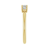1/4 ct tw Five-Stone Lab Grown Anniversary Band in 14K White Gold... - view 4