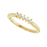 7 ct tw Five-Stone Lab Grown Anniversary Band in 14K White Gold... - view 5