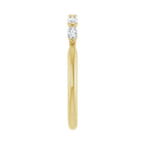 1/2 ct tw Five-Stone Lab Grown Anniversary Band in 14K White Gold... - view 4