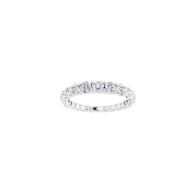 1 1/3 ct tw Eternity Lab Grown Anniversary Band in 14K White Gold... - view 3